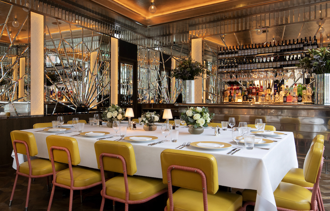 Private dining room at the Brasserie of Light - London W1