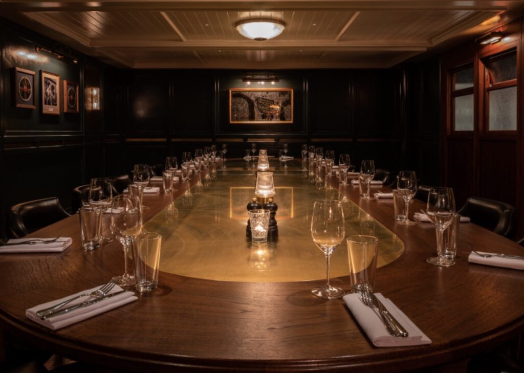 Hawksmoor Wood Wharf Private Dining Room Image